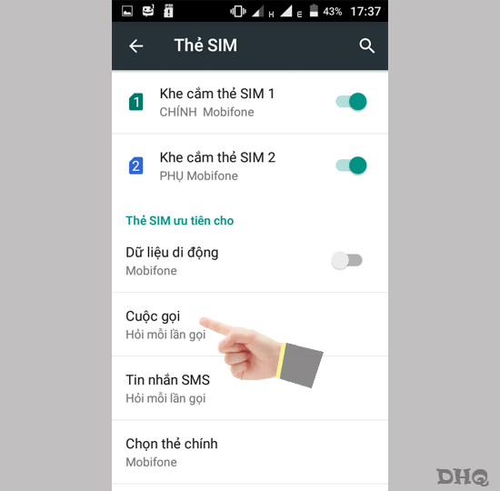 Bạn chọn cuộc gọi